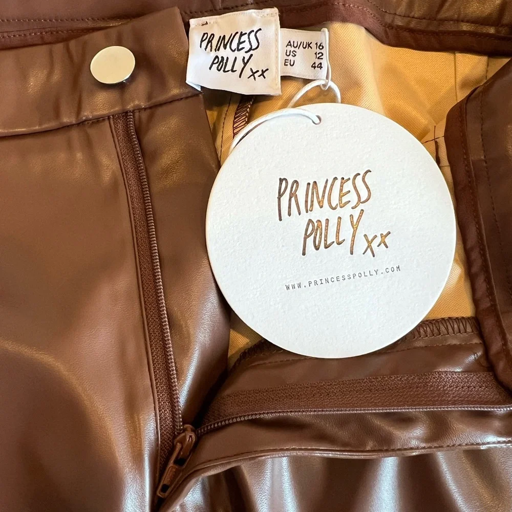 NWT Princess Polly Lillie Pu Pants - Picture 7 of 8